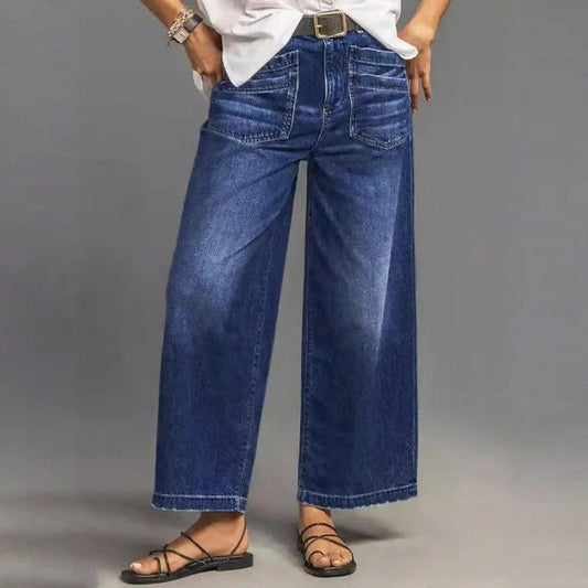 👖 Дамски модни дънки с свободна кройка