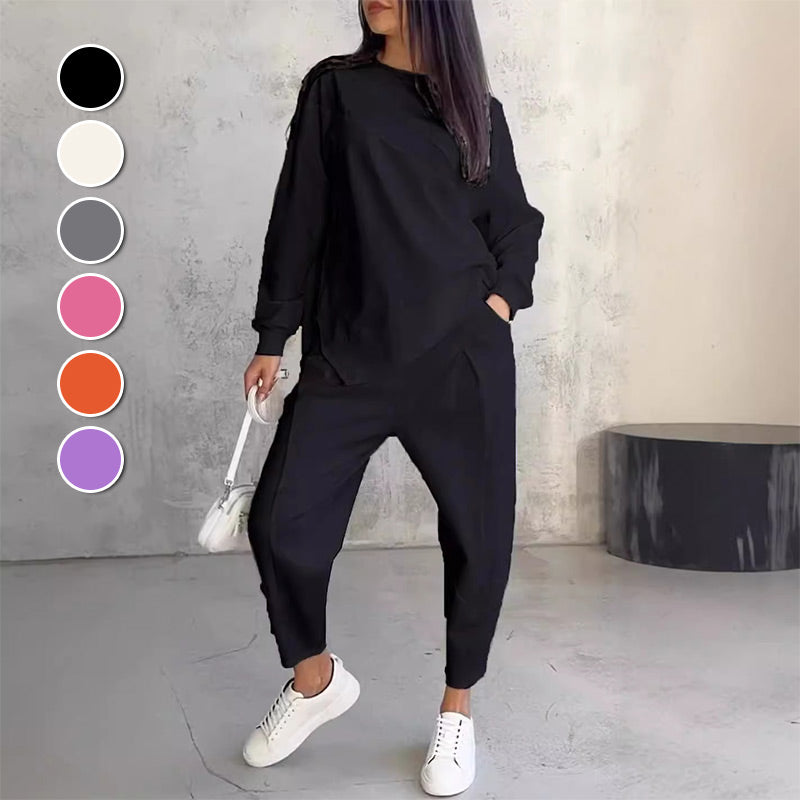 Comfortabele tweedelige casual set voor dames-1