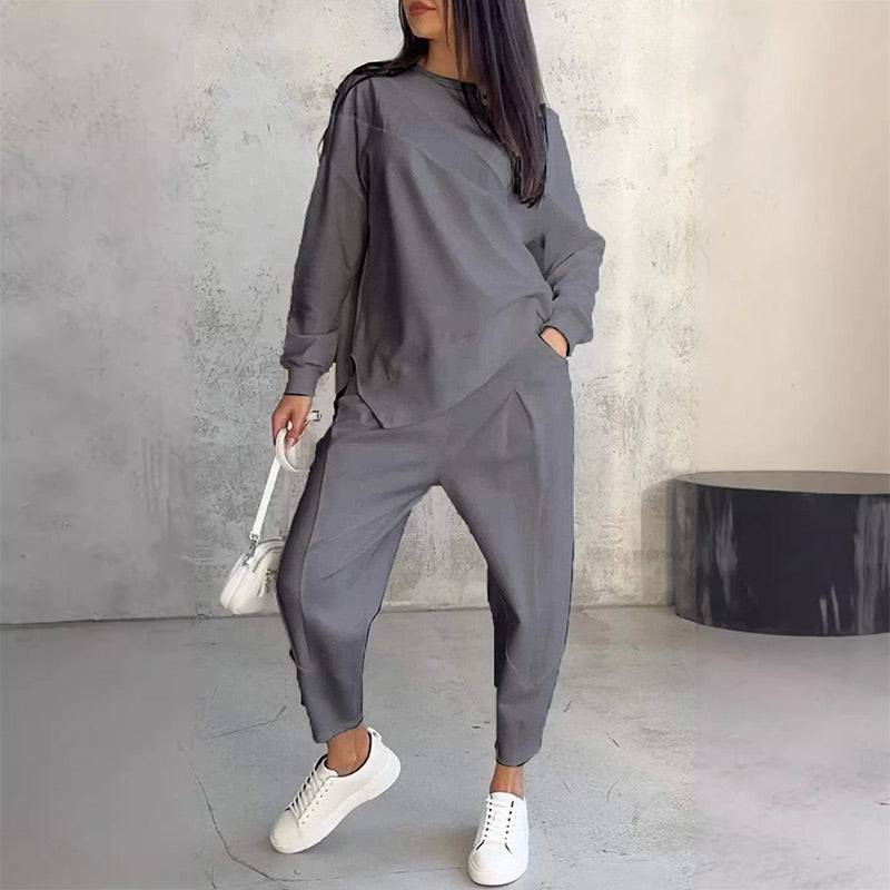 Comfortabele tweedelige casual set voor dames-10