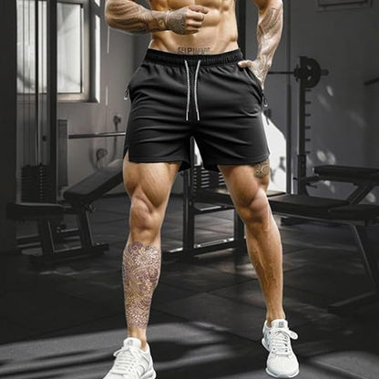 🩳Мъжки спортни шорти с бързо съхнене (с джобове с цип)