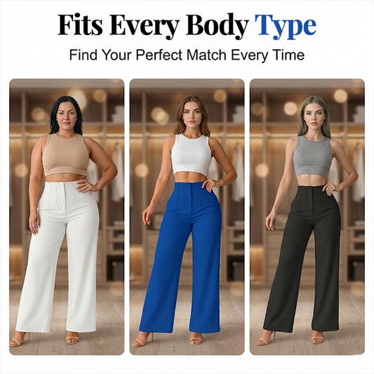 🥳Широки панталони за жени, свободна кройка, едноцветни