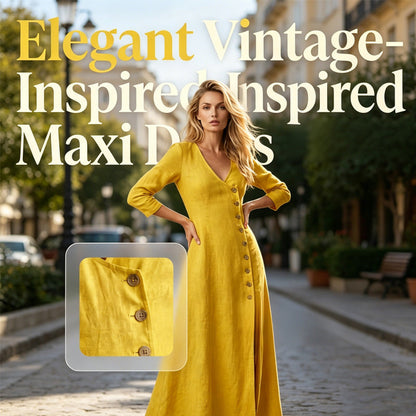 💛Винтажна рокля с дълъг ръкав👗