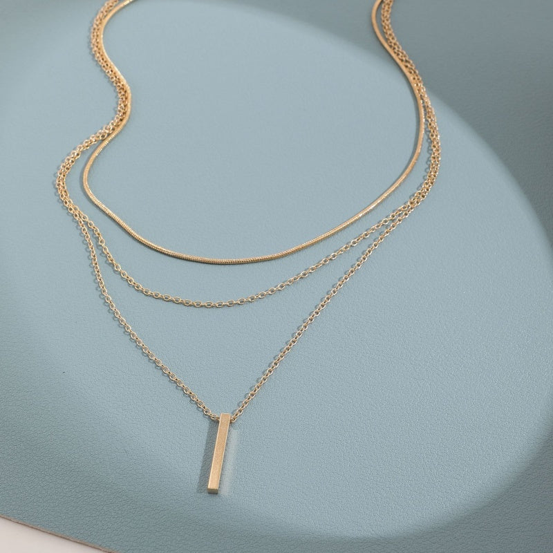 Gelaagde Ketting met Minimalistische Hanger-5