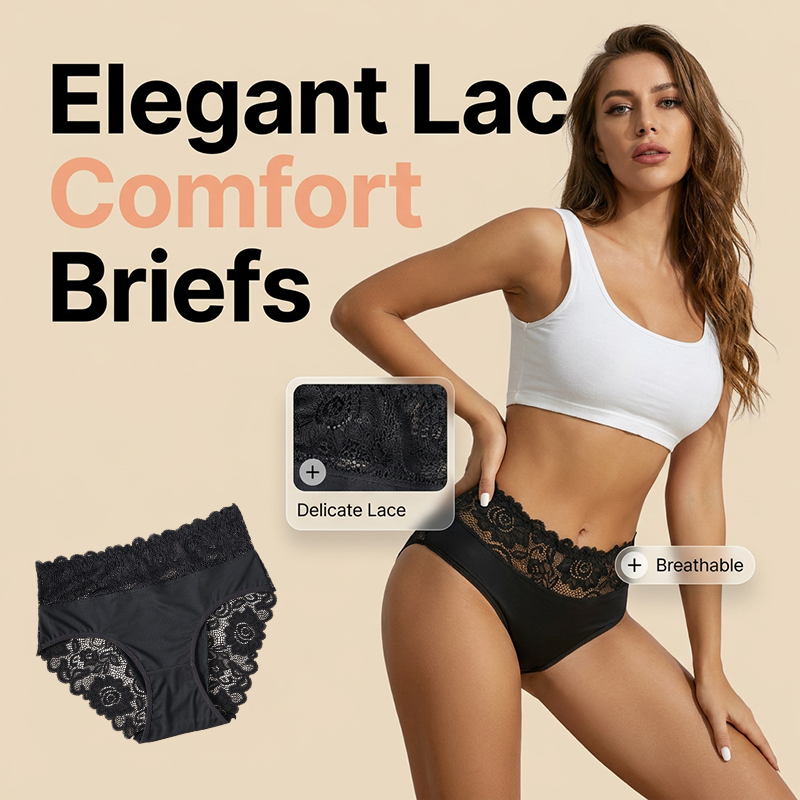 Comfortabele kanten slip met hoge taille