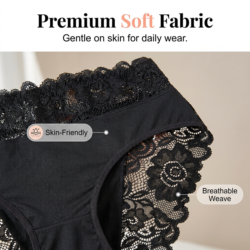 Comfortabele kanten slip met hoge taille-2