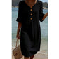 🧊Rochie midi pentru femei, cu mâneci volănate și culoare uni😍👗