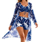 🌸 50% OFF NOW! 🌸Women Tropical Print 3-Piece Swimwear Set