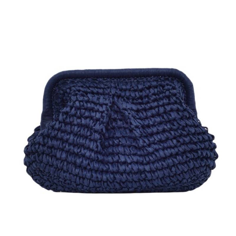 Handgeweven Stro Handtas met Gevlochten Design-11