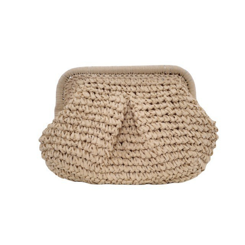 Handgeweven Stro Handtas met Gevlochten Design-17
