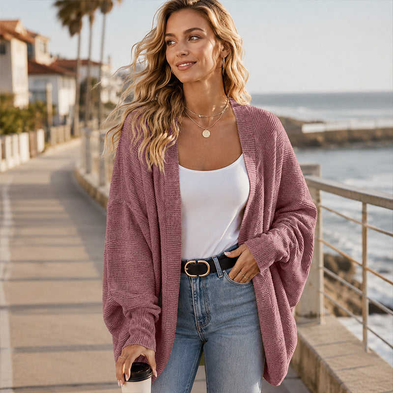 Casual Gebreid Vest met Open Voorzijde en Relaxte Pasvorm-1
