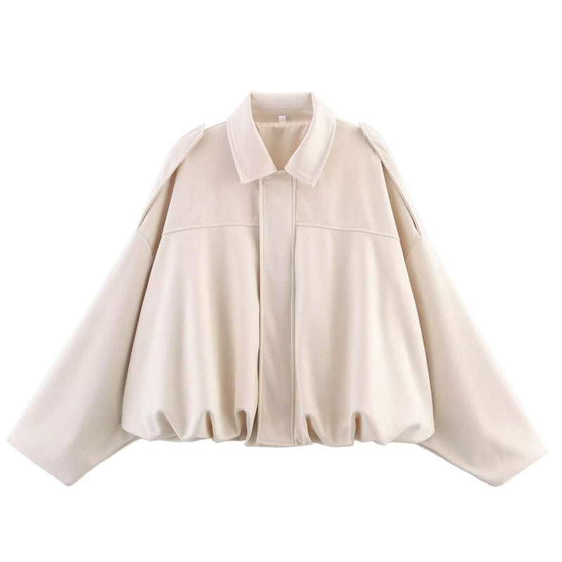 Oversized Suède-Look Bomberjack-1
