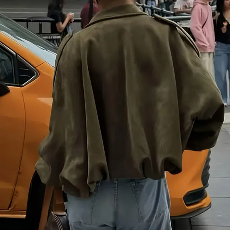 Oversized Suède-Look Bomberjack-5