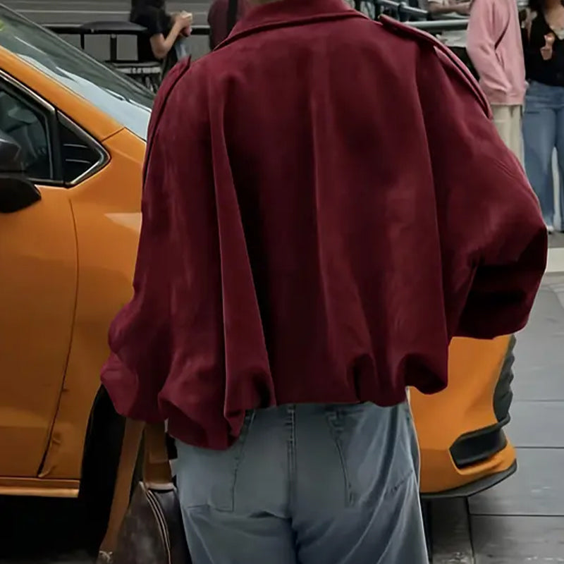 Oversized Suède-Look Bomberjack-6