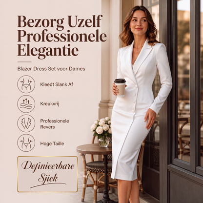 Elegante Blazerjurk met Getailleerde Pasvorm