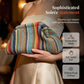 Handgeweven Gestreepte Clutch met Boho Design-3