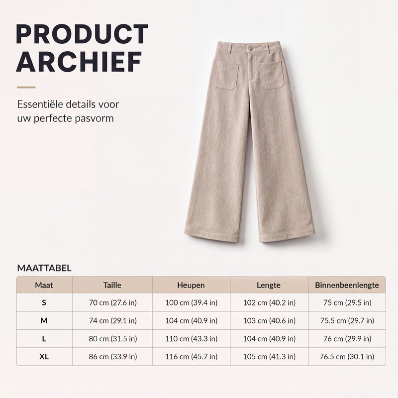 High-Waist Corduroy Cargobroek met Wijde Pijpen-7