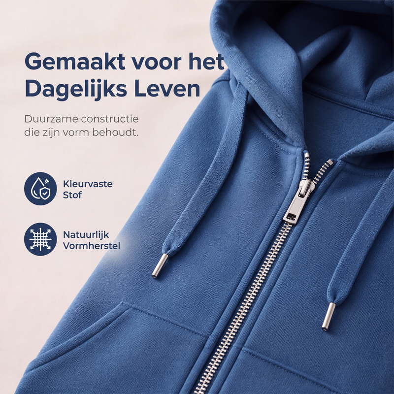 Casual Middellang Vest met Capuchon en Ritssluiting-6