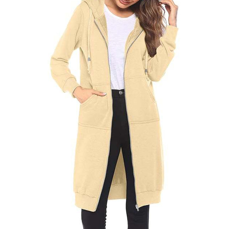 Casual Middellang Vest met Capuchon en Ritssluiting-19
