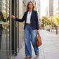 High-Waist Jeans met Wijde Pijpen-2