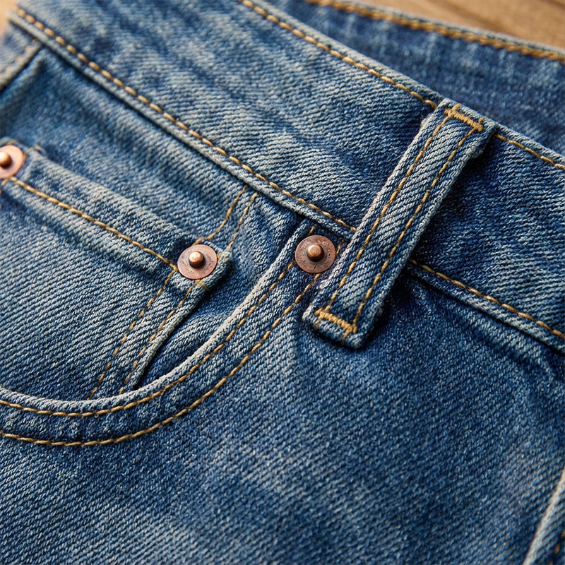 High-Waist Jeans met Wijde Pijpen-6