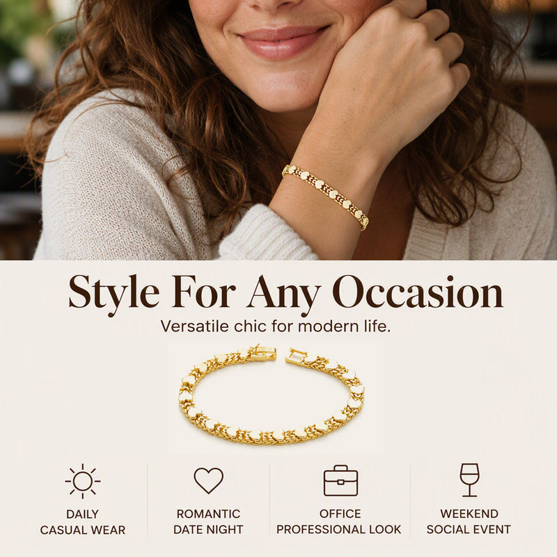 Elegante Gouden Armband met Hartdetail-4