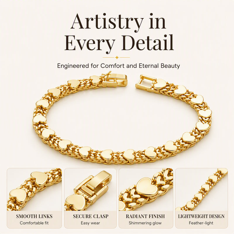 Elegante Gouden Armband met Hartdetail-1