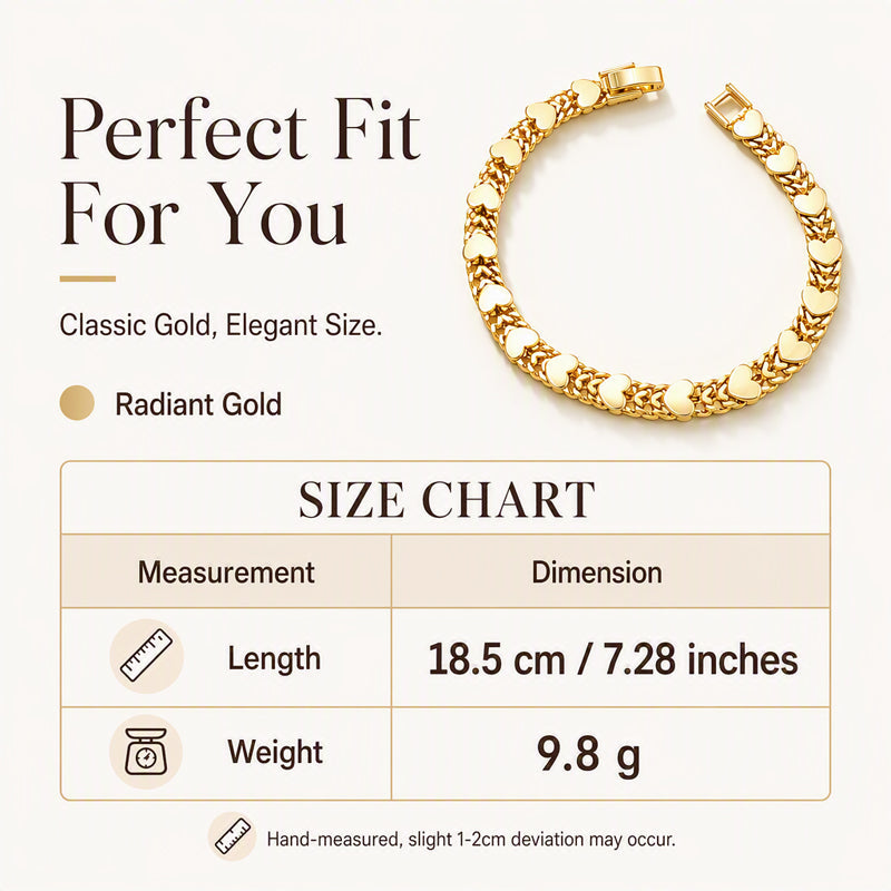 Elegante Gouden Armband met Hartdetail-3