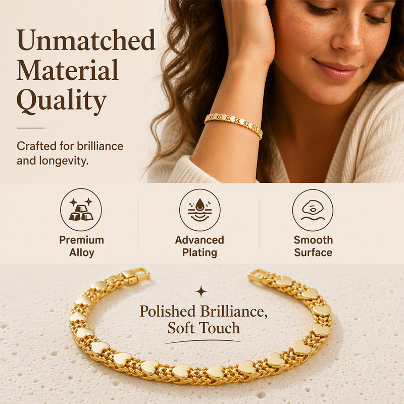 Elegante Gouden Armband met Hartdetail-2