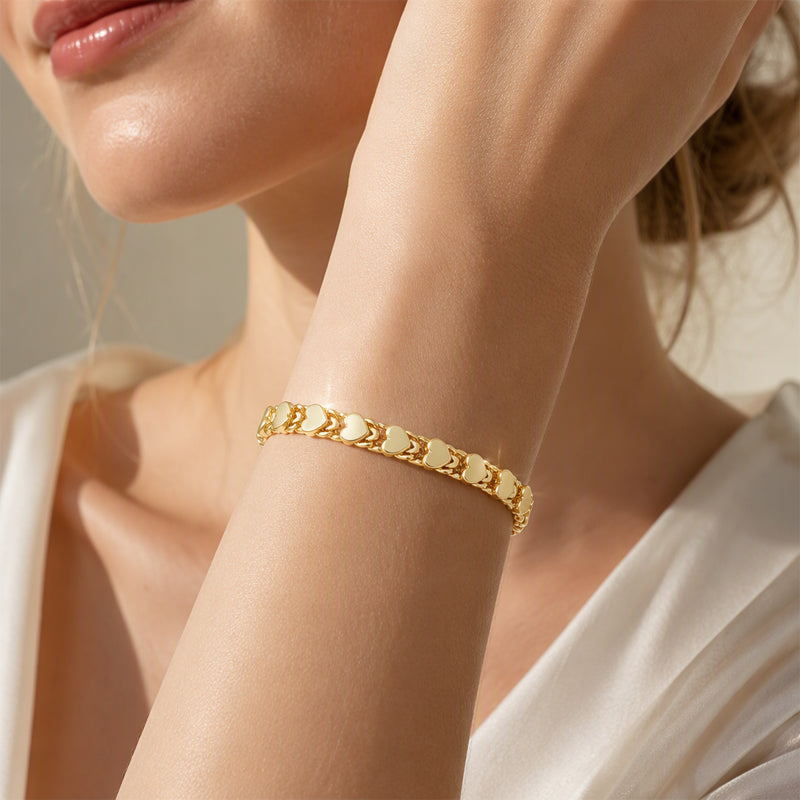 Elegante Gouden Armband met Hartdetail-7