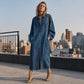 Women's Casual Loose Denim Shirt Dress
