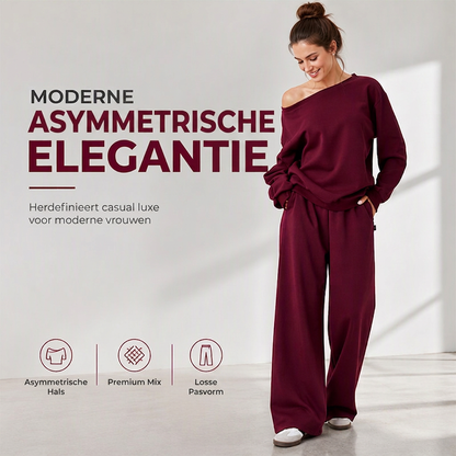 Asymmetrische Lounge Set met Wijde Pijpen