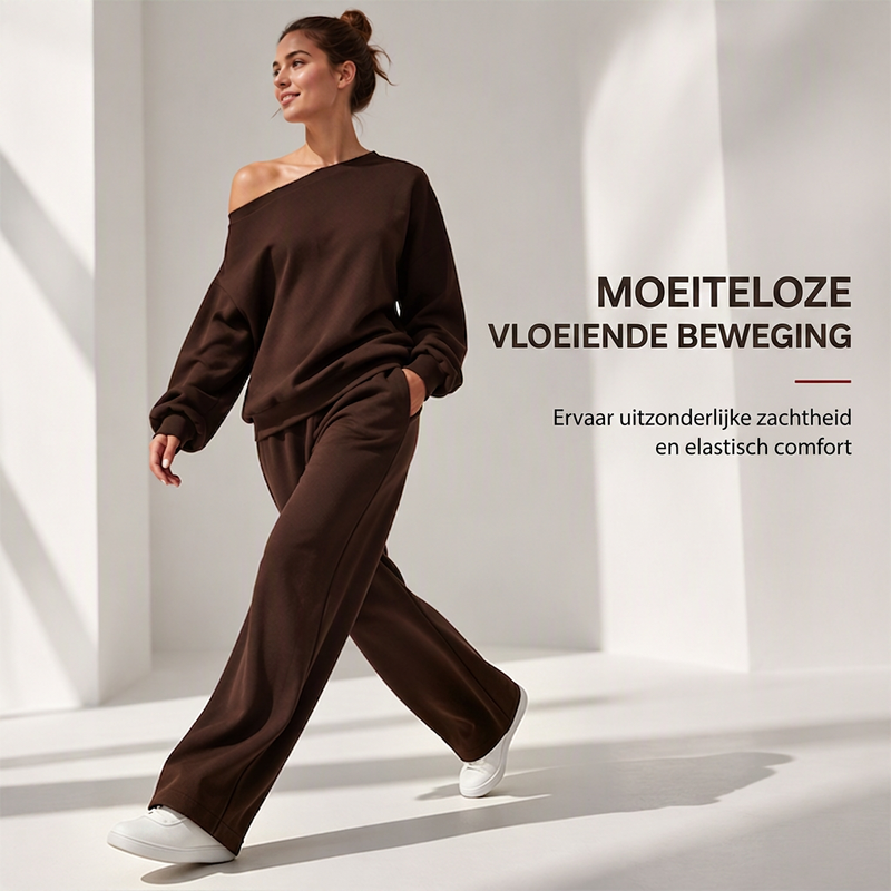 Asymmetrische Lounge Set met Wijde Pijpen-1