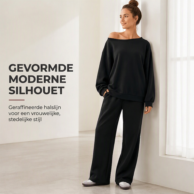 Asymmetrische Lounge Set met Wijde Pijpen-2