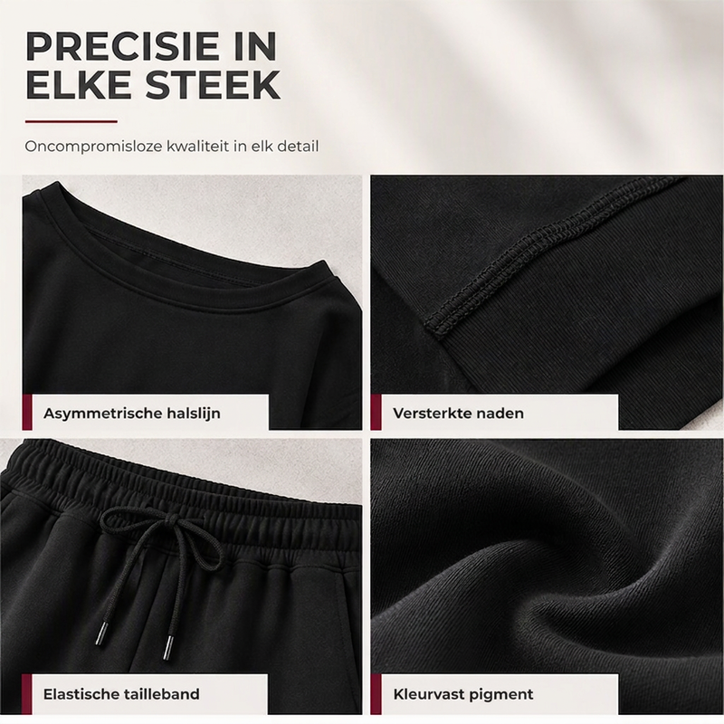 Asymmetrische Lounge Set met Wijde Pijpen-3