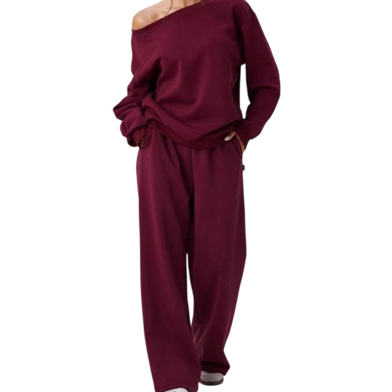 Asymmetrische Lounge Set met Wijde Pijpen-13