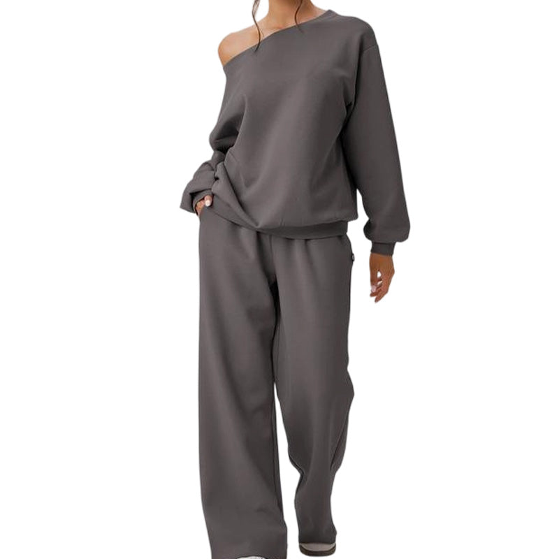 Asymmetrische Lounge Set met Wijde Pijpen-12