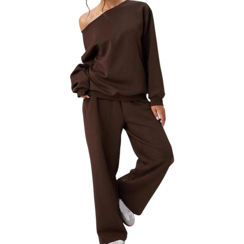 Asymmetrische Lounge Set met Wijde Pijpen-10
