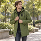 🧥 Heren Windjack met Capuchon – Halflange Trenchcoatstijl Jas met Comfortabele Pasvorm & Moderne Casual Look ✨
