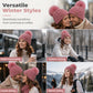Unisex Winter Knit Beanie Hat with Pom