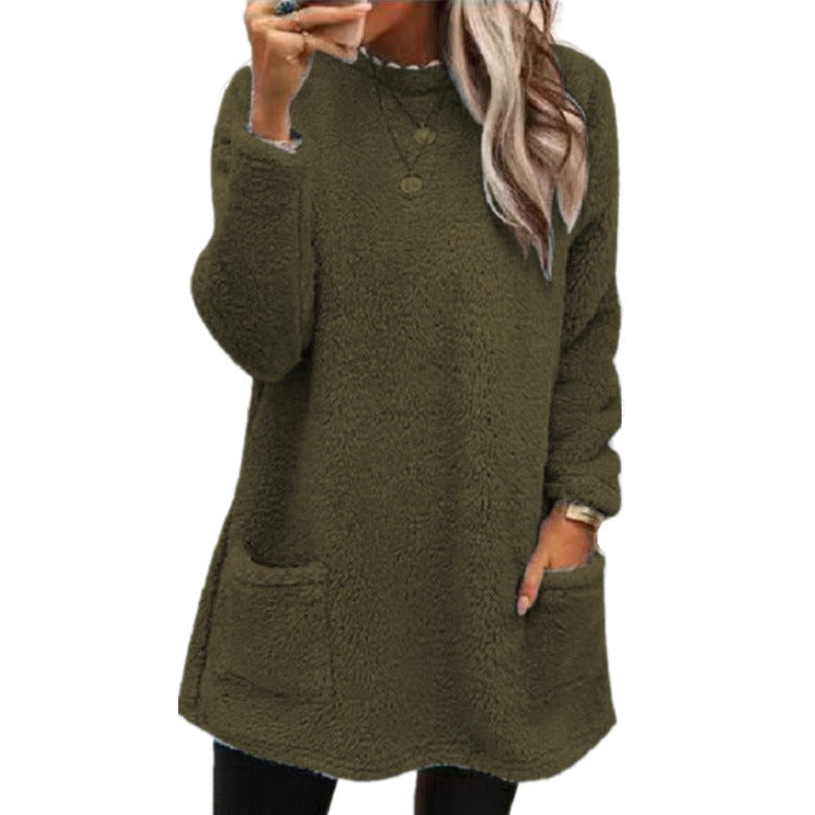 Zachte Fleece Trui met Voorzakken-6