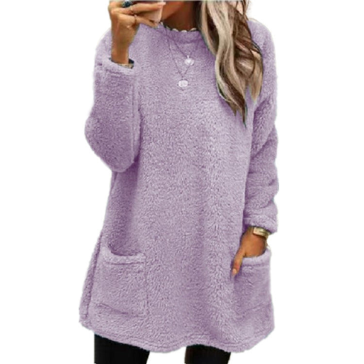 Zachte Fleece Trui met Voorzakken-10