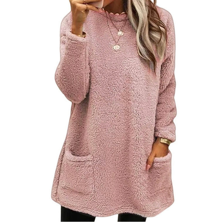 Zachte Fleece Trui met Voorzakken-7
