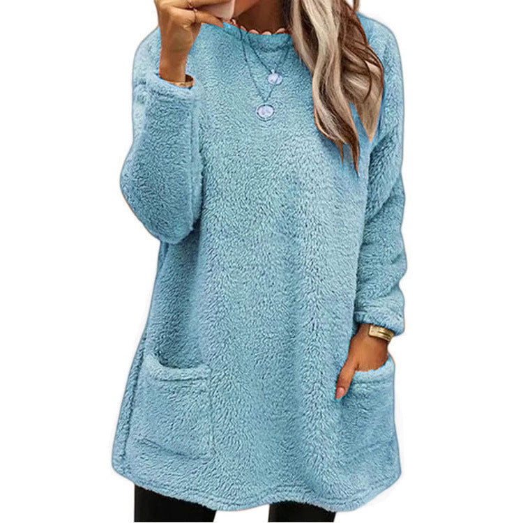 Zachte Fleece Trui met Voorzakken-11