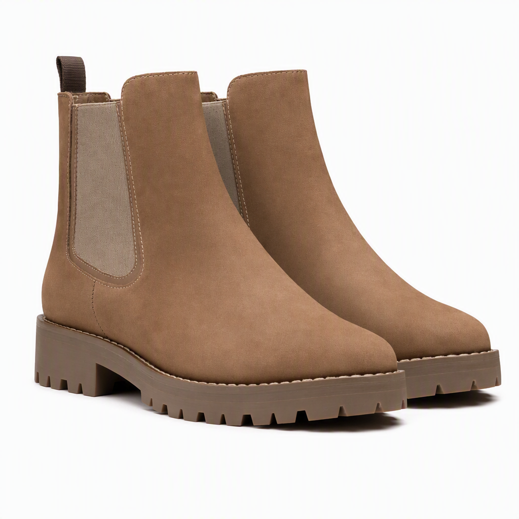 Waterbestendige Chelsea Boots met Profielzool-9