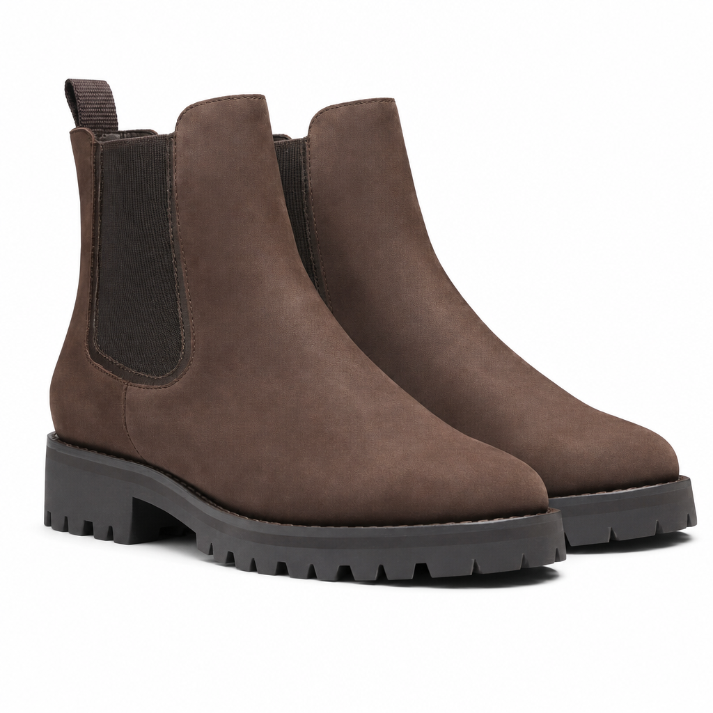 Waterbestendige Chelsea Boots met Profielzool-10