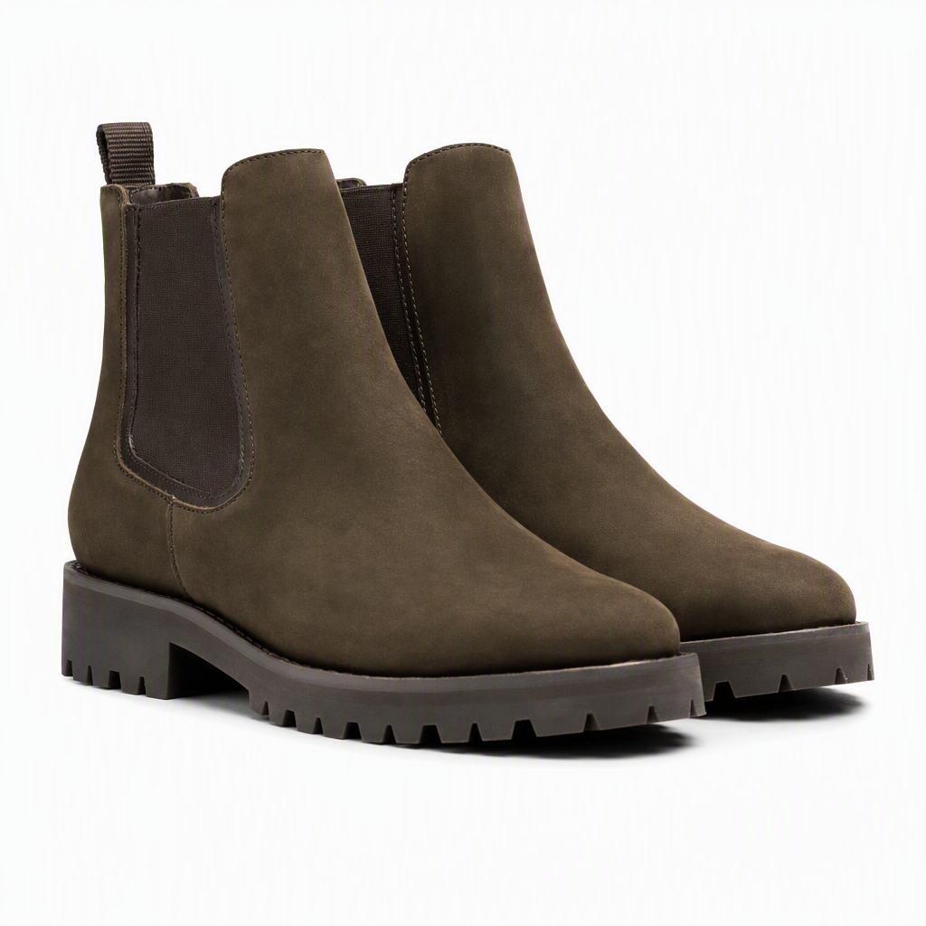 Waterbestendige Chelsea Boots met Profielzool-12