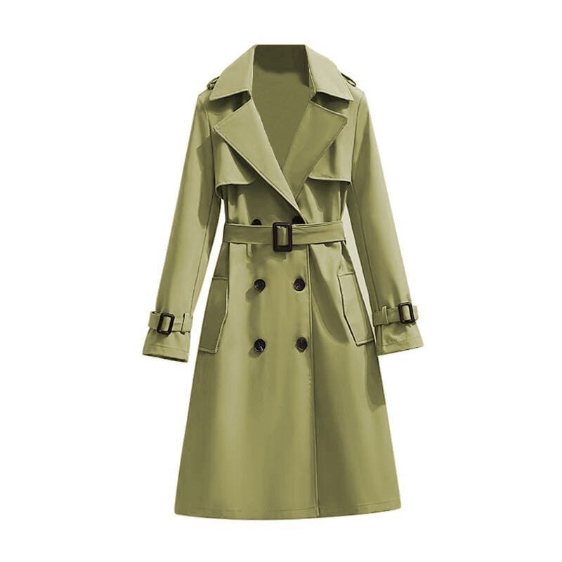 Klassieke Dubbelrijige Trenchcoat met Tailleceintuur-20