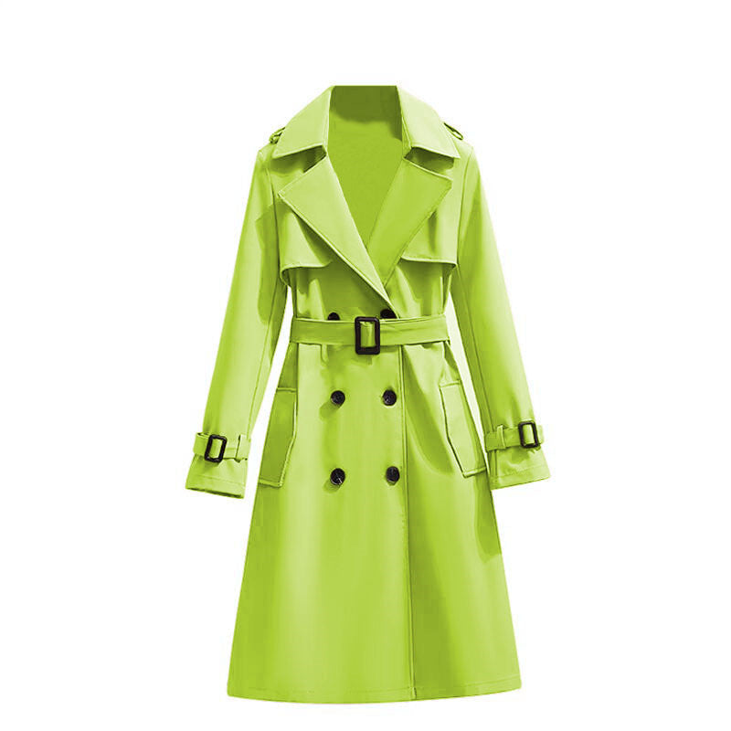 Klassieke Dubbelrijige Trenchcoat met Tailleceintuur-32