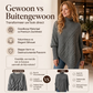 Asymmetrische Kabelgebreide Poncho-Trui met Col-2