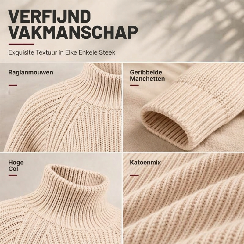 Elegante Gebreide Jurk met Col-3